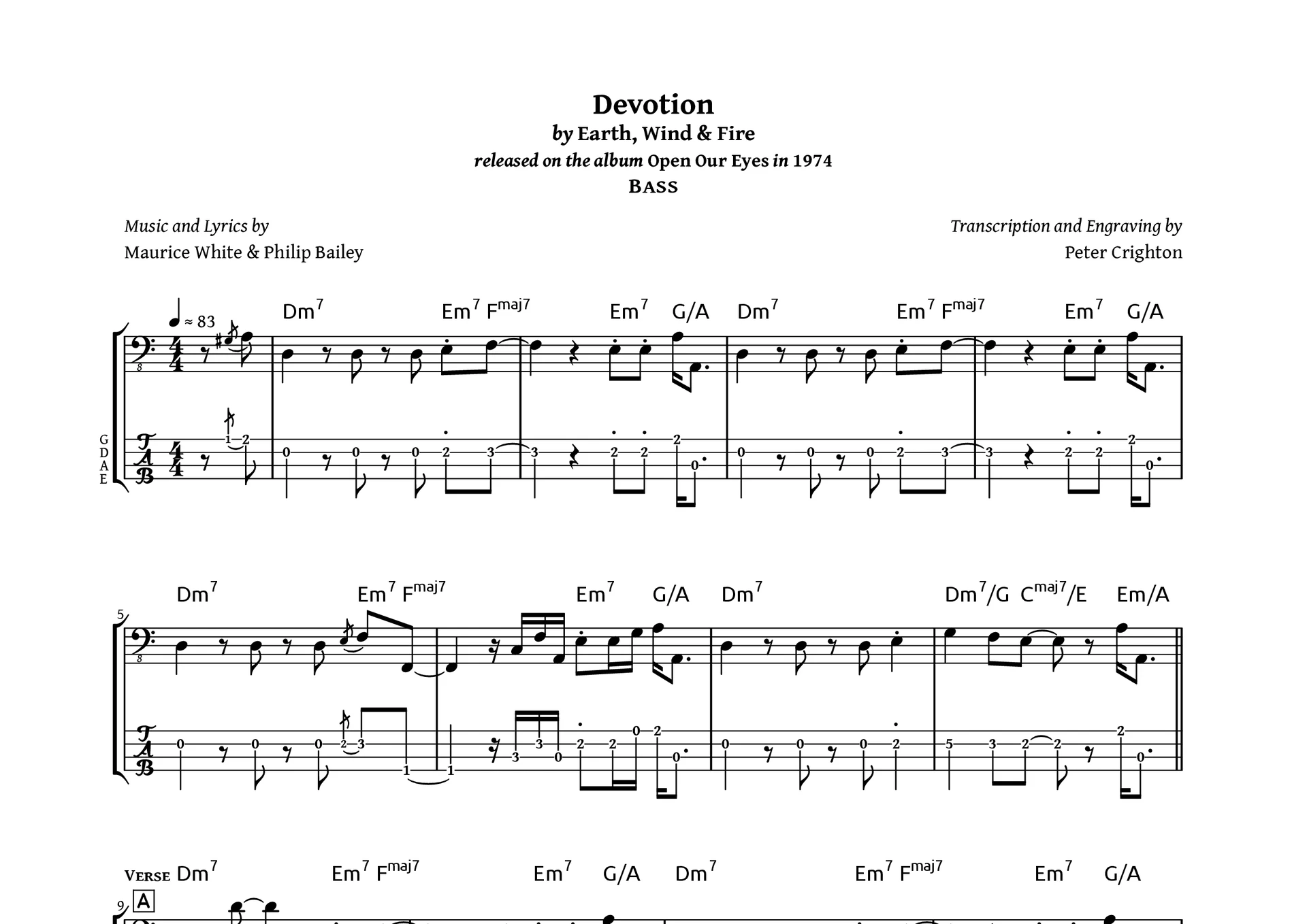 Preview image for Earth, Wind & Fire – Devotion: Bass