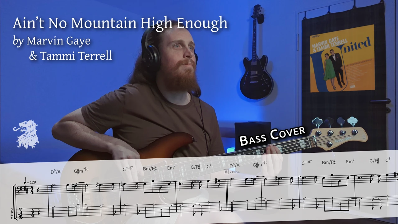 Thumbnail image for YouTube video: Marvin Gaye & Tammi Terrell – Ain&rsquo;t No Mountain High Enough [Bass]