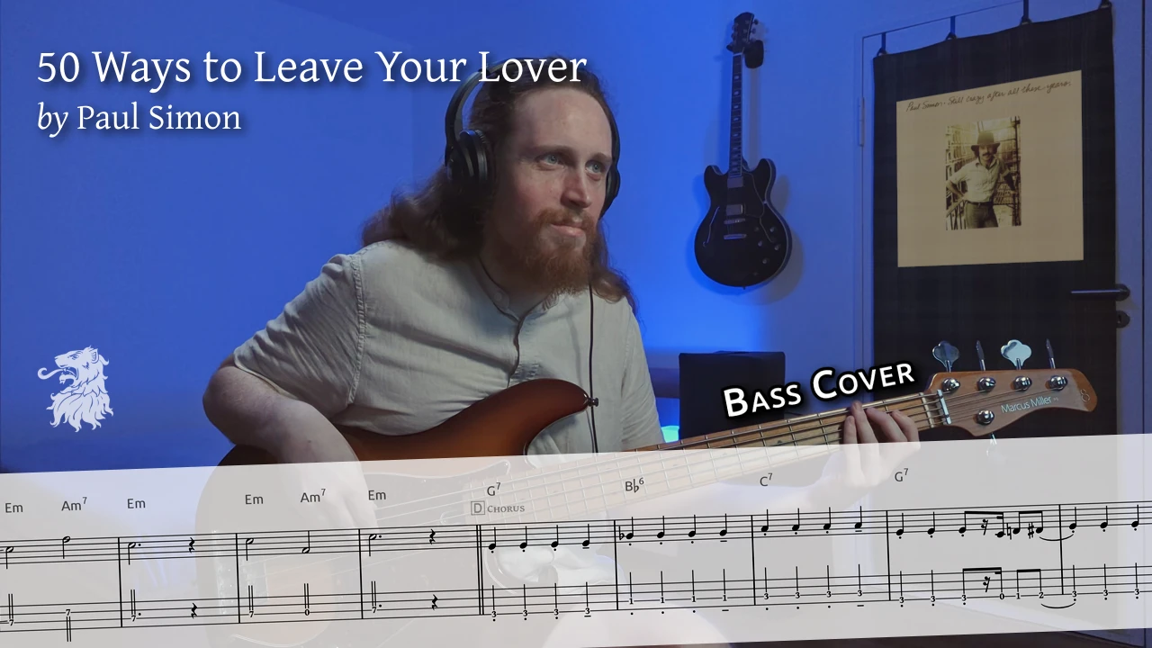 Thumbnail image for YouTube video: Paul Simon – 50 Ways to Leave Your Lover [Bass]