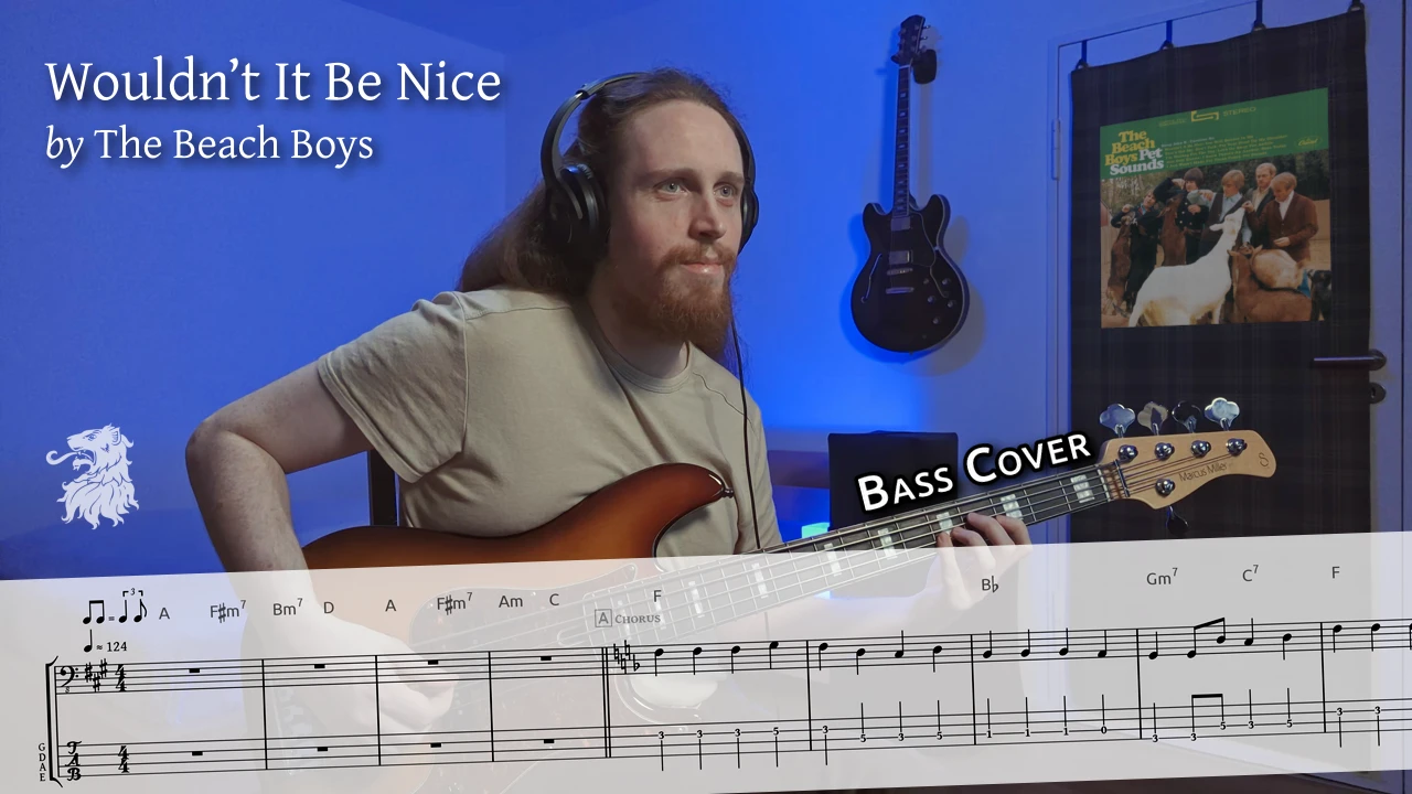 Thumbnail image for YouTube video: The Beach Boys – Wouldn&rsquo;t It Be Nice [Bass]