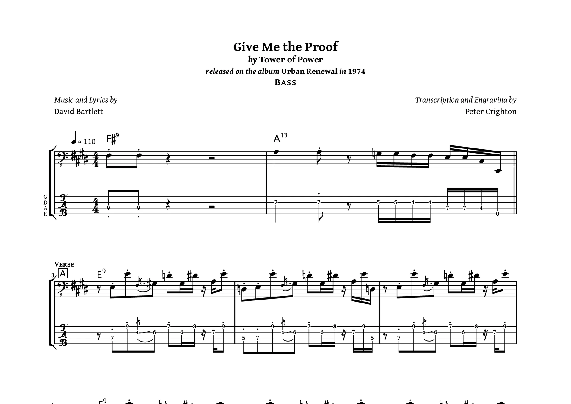Preview image for Tower of Power – Give Me the Proof: Bass