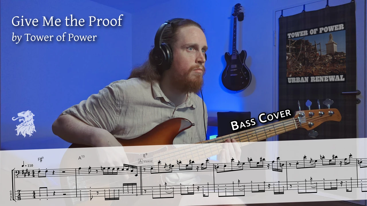 Thumbnail image for YouTube video: Tower of Power – Give Me the Proof [Bass]